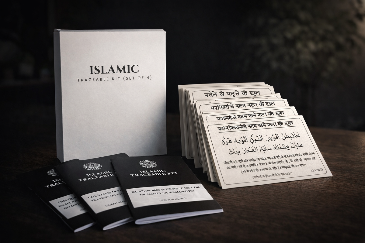 Hindi Dua stickers (12) + Traeable Kit Combo (4books + pencile + eraser)